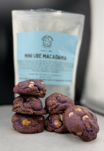 “Minis” · Ube Macadamia cookie bag