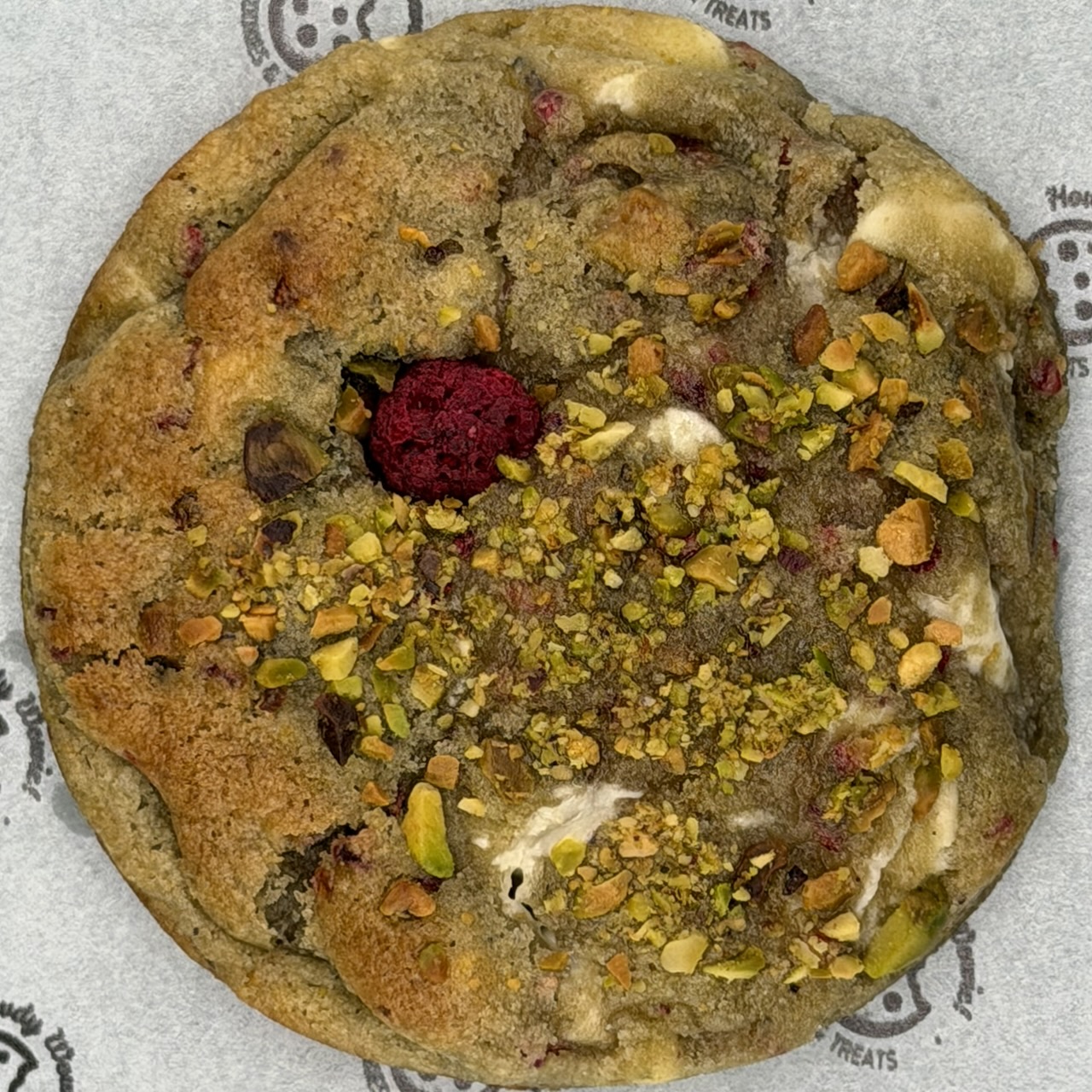 Raspberry Pistachio cookie